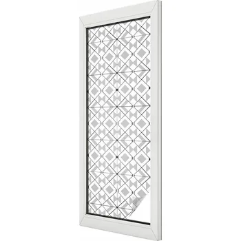 Okenní dekorace Samolepicí Mléčná Fólie na Sklo Okno Geometrický Vzor 50x146 cm