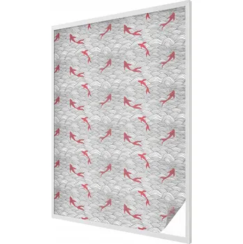 Okenní dekorace Fólie Okenní Samolepicí Mléčná Dekorativní Vlnitý vzor 100 x 146 cm