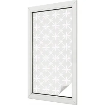 Okenní dekorace Zastiňovací Fólie Mléčná Dekorativní na Okno Bílá mozaika 50x100 cm
