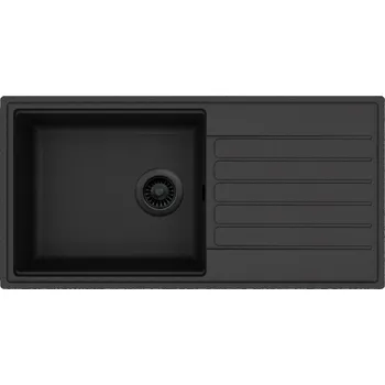 Granitový dřez Granitový dřez Helika KOPA SQK435 černá edice