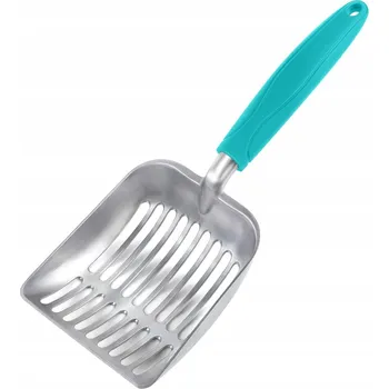 Toaleta pro kočku VELKÁ KOVOVÁ LOPATKA LOPATKA NA ZÁCHOD S ŠTĚRKEM PRO KOČKY, HLUBOKÁ