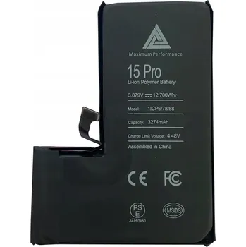 Baterie pro mobilní telefon Baterie pro Apple iPhone 15 Pro MPD 3274 mAh