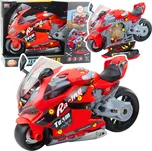 LEAN Toys 2-in-1 DIY Workshop Motocykl se světly, zvuky a kouřem Červený 43 cm