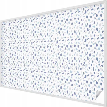 Okenní dekorace Dekorativní mléčná fólie na okno s modrým vitrážovým efektem 200x146 cm