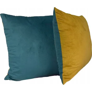 Polštář Velurový povlak na polštář dvoubarevný oboustranný 50x50 cm