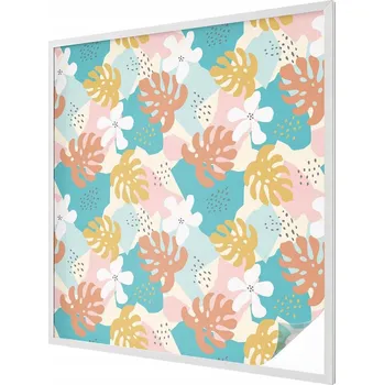 Okenní dekorace Fólie na Balkonové Okno Samolepicí Vitráž Exotická Příroda 100x100 cm