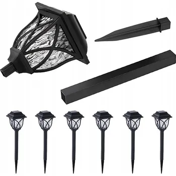 Venkovní osvětlení LED ZAHRADNÍ LAMPA SOARNA 6 Ks ZAPICHOVACÍ DISK PRO OSVĚTLENÍ ZAHRADY