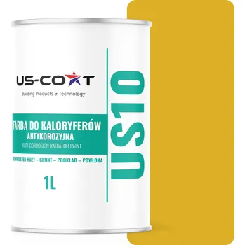 barva na kov Barva pro radiátory Antikorozní Odolná 1L Lesk Žlutá Citronová 3v1