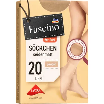 Dámské legíny Fascino matné kotníkové ponožky 20 DEN, 2 páry, 39-42