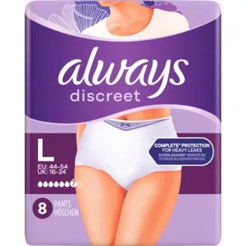 Plenkové kalhoty Plenkové Kalhotky Always Discreet velikost L 8 ks