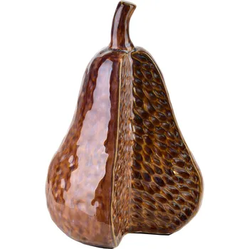 Obraz Stylová dekorativní figurka HRUŠKA SAGGIO - Hnědá keramika 22 cm