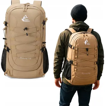 turistický batoh LEHKÝ TURISTICKÝ BATOH 40L VELKÁ KAPACITA - VODĚODOLNÝ PRO BIVAKOVÁNÍ A PŘEŽITÍ