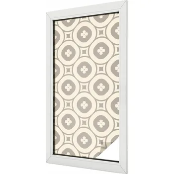Okenní dekorace Samolepicí Mléčná Fólie na Sklo Okno Geometrický Vzor 50x100 cm