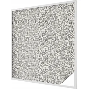 Okenní dekorace Dekorační Fólie na Okno Samolepicí Vitrážová Listy květy 100x100