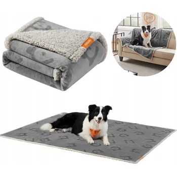 Pelíšek pro psa VODĚODOLNÁ DEKA PRO PSA KOČKU ZVÍŘATA PŘEHOZ DEKA PODLOŽKA OBOUSTRANNÁ 152x127