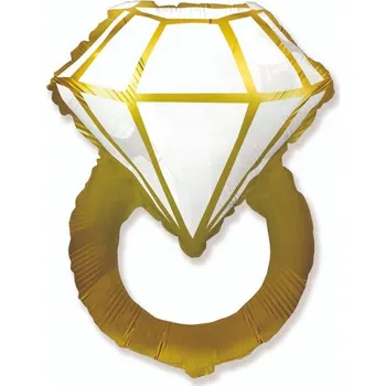 _xx_Fóliový balónek 24 FX - Zlatý prstýnek