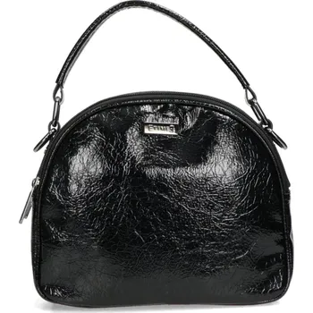 Kabelka ETIMEĒ dámská lakovaná kabelka - černá