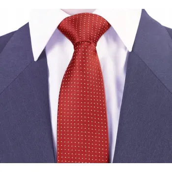 Kravata ŽAKÁROVÁ Kravata s Puntíky ČERVENÁ rc15