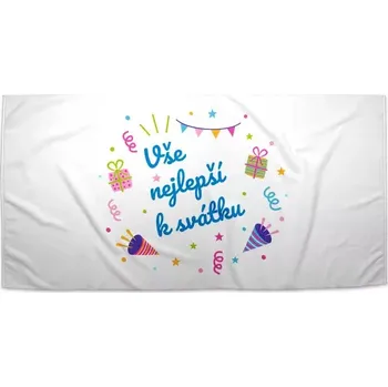 Osuška Sablio Ručník Vše nejlepší k svátku 2 - 50x100 cm