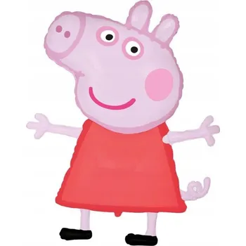 Balónek Id_5493 FÓLIOVÝ BALÓNEK 24" BALÓNKY prasátko Pepa PIG PRASE DŽORDŽ URPDZINOVÉ