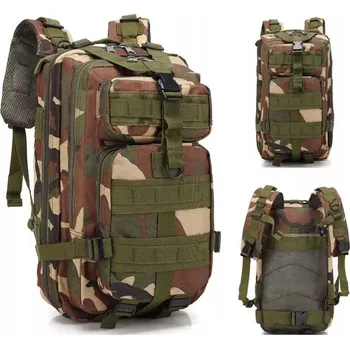turistický batoh BSH ADVENTURE PÁNSKÝ XL TREKKINGOVÝ MOLLE vojenský Batoh 20-40 l černý