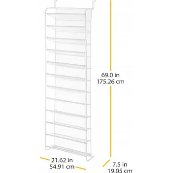 Botník Botník Whitmor 54,9 x 175,3 x 7,5 cm bílý