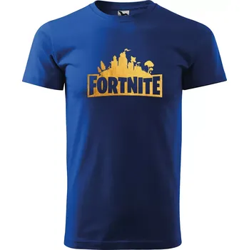 Sablio Tričko s potiskem Fortnite Pevnost Desert - modré 2XL