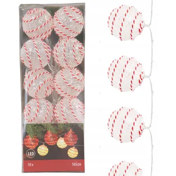 Vánoce Světelný řetěz Koopman 165 cm na baterie, bílý