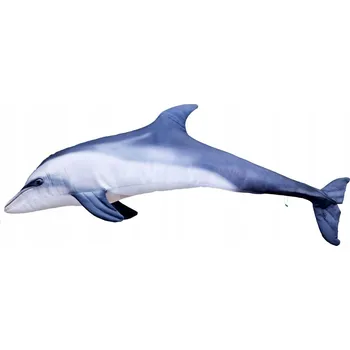 plyšák GABY Hračka Polštář DELFÍN ŠEDÝ Jako Živý Plyšová Hračka 200 cm. JAKO DÁREK
