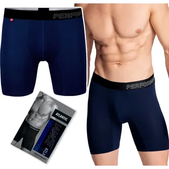 Boxerky ATLANTIC bambusové boxerky s dlouhými nohavicemi - L