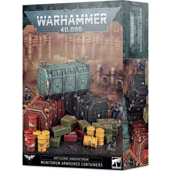 Příslušenství k deskovým hrám Sada obrněných kontejnerů Munitorum Warhammer 40000 | Warhammer 40000 Games Workshop