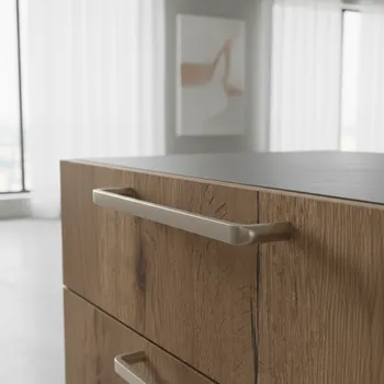 Nábytkové kování Interex design Úchytka BRISA / Matný nikl 192 mm