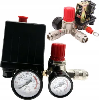 Příslušenství ke kompresoru Tlakový spínač Falon-Tech 230V 6-8 bar s regulací 2-12 bar