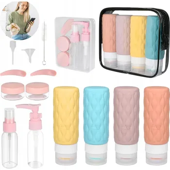 Příslušenství pro čtečku elektronické knihy SILIKONOVÉ CESTOVNÍ LÁHVE ZAVAZADLOVÉHO LETADLA, NÁDOBY NA POUZDRO, PŘÍSLUŠENSTVÍ 16 KUSŮ.