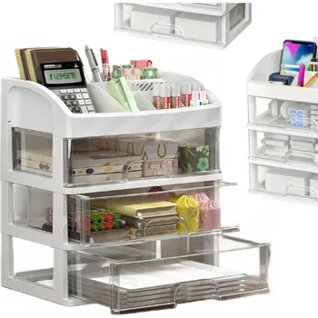 Organizér na kosmetiku ORGANIZÉR NA STŮL DO KANCELÁŘE, STOJÁNEK NA KANCELÁŘSKÉ POTŘEBY / NA KOSMETIKU, VELKÝ A PROSTORNÝ