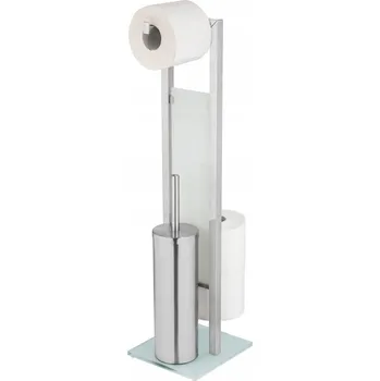 Stojan na toaletní papír a WC štětku 3v1, uzavřený zásobník, WENKO