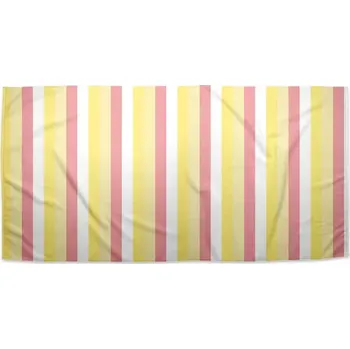 Osuška Sablio Ručník Žlutorůžové pruhy - 50x100 cm