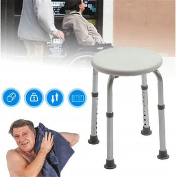 Koupelnové sedátko STOLIČKA DO SPRCHY, SPRCHOVÁ STOLIČKA PRO SENIORY, NASTAVITELNÁ, ROBUSTNÍ