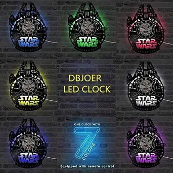 Hodiny Nástěnné hodiny z vinylové desky Star Wars 75.14