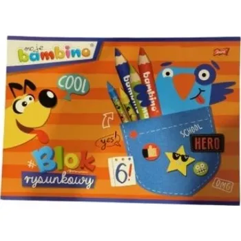 Blok Bambino blok na kreslení A4, 20 listů