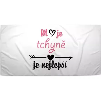 Sablio Ručník Moje tchyně je nejlepší - 30x50 cm