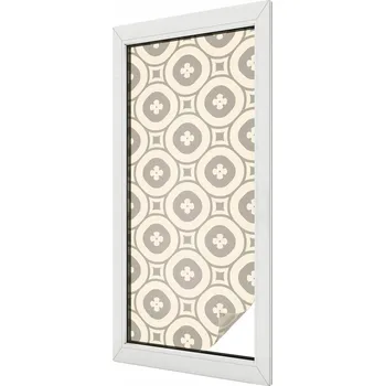 Okenní dekorace Dekorační Fólie Vitráž Mléčná na Sklo Okno Geometrická 50x116