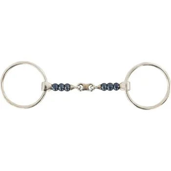Udidlo pro koně Udidlo stihlo BR Sweet Iron Rollers dvakrát lomené 125mm/16mm