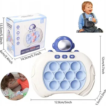 Hračka pro nejmenší BUBLINKY ARKÁDOVÁ KONZOLA ANTISTRESOVÁ ELEKTRICKÁ PAMĚŤOVÁ HRAČKA