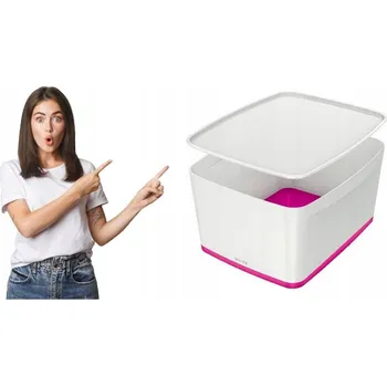 Úložný box Krabice s víkem bílá