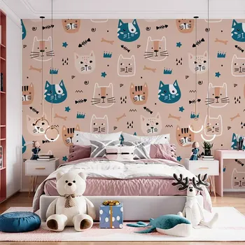 Tapeta Sablio Tapeta Barevné kočičky - 125x75 cm