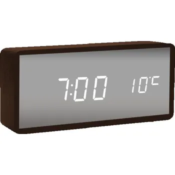 Budík Budík XONIX hnědý 15 cm + Baterie