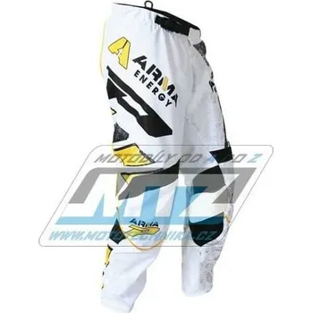 Moto kalhoty Kalhoty motokros PROGRIP 6012 ARMA White - bílé - velikost 32 PG6012-AR1-32