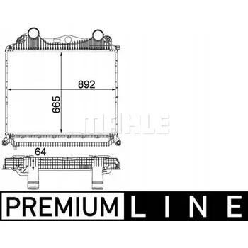 Chladič motoru Mahle CI 123 000P Chladič stlačeného vzduchu (Intercooler)