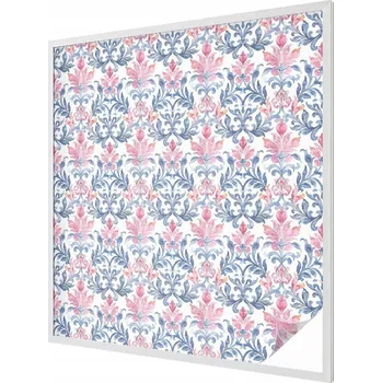 Okenní dekorace Fólie Ozdobná dýha na okno Samolepicí Květinová symetrie 100x100